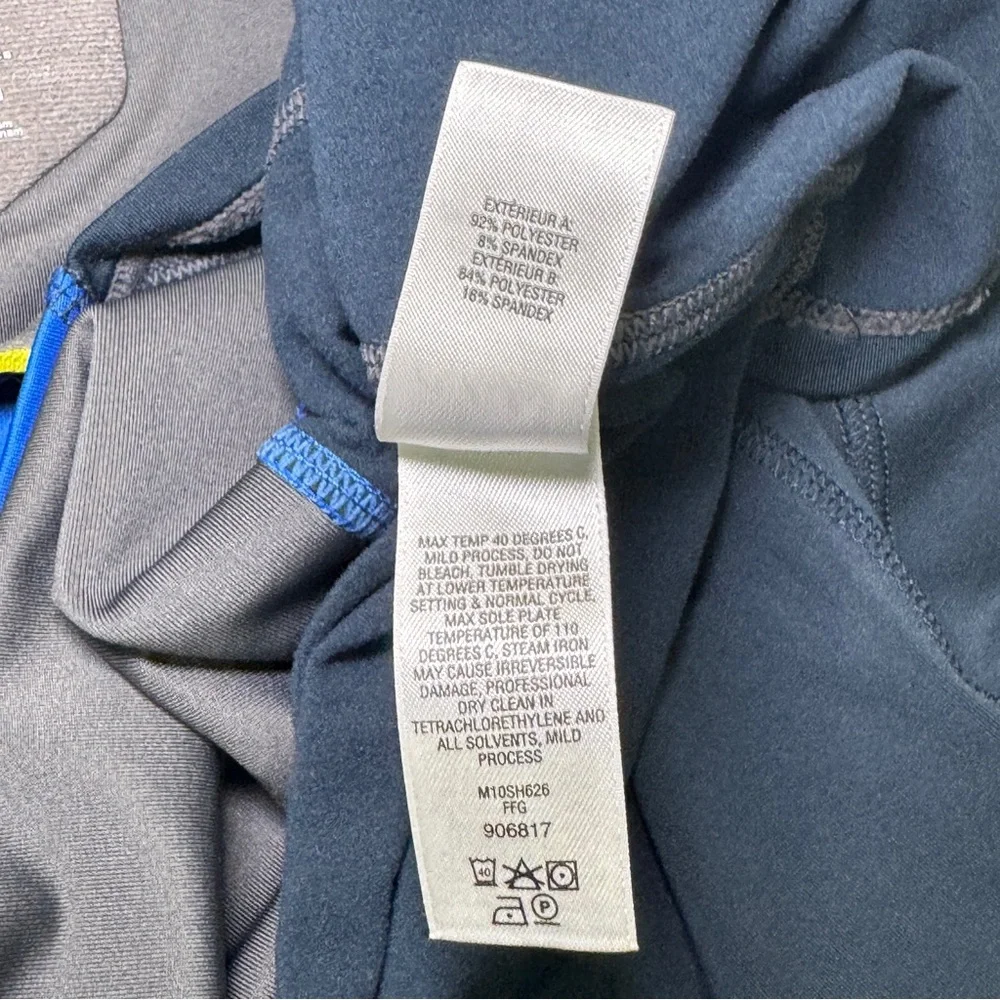 Cabelas‎ XPG Windstopper Mens Large Blue Quarter Zip Performance Pullover Top